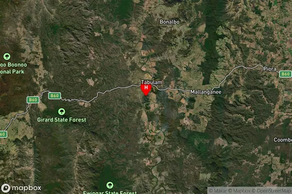 Tabulam,New South Wales Satellite Map