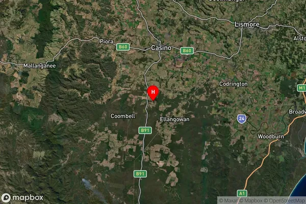 Coombell,New South Wales Satellite Map