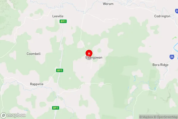 Ellangowan,New South Wales Area Map