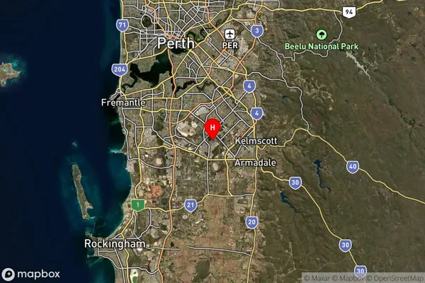 Harrisdale,Western Australia Satellite Map