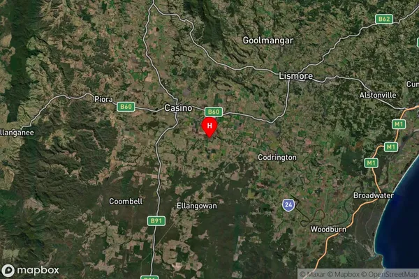 Greenridge,New South Wales Satellite Map