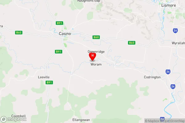 Greenridge,New South Wales Area Map