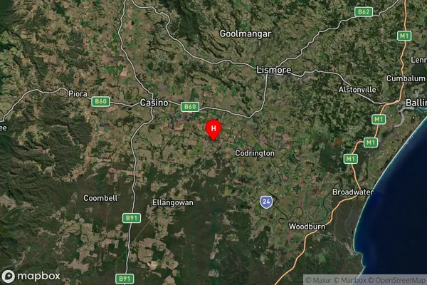 Tatham,New South Wales Satellite Map