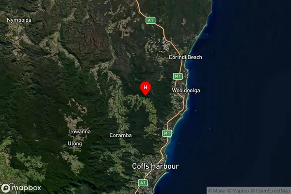 Bucca,New South Wales Satellite Map