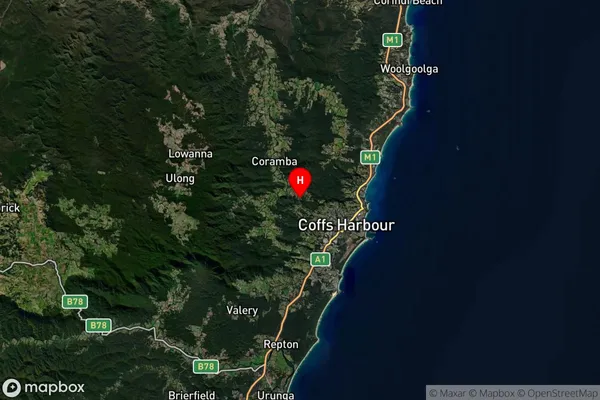 Karangi,New South Wales Satellite Map