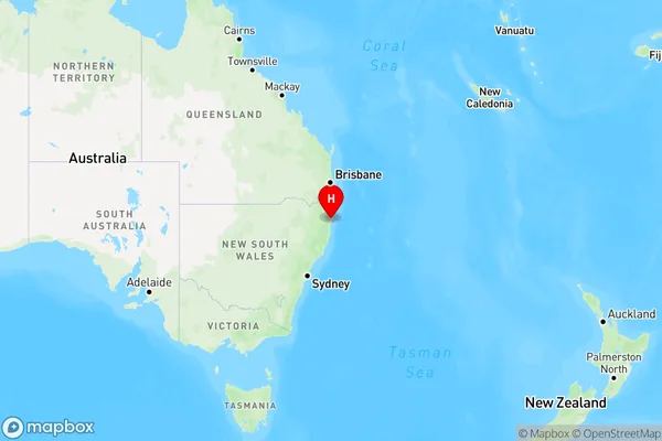 Lower Bucca,New South Wales Region Map