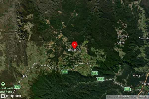 Bostobrick,New South Wales Satellite Map