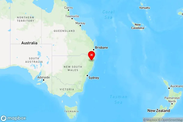 Hernani,New South Wales Region Map