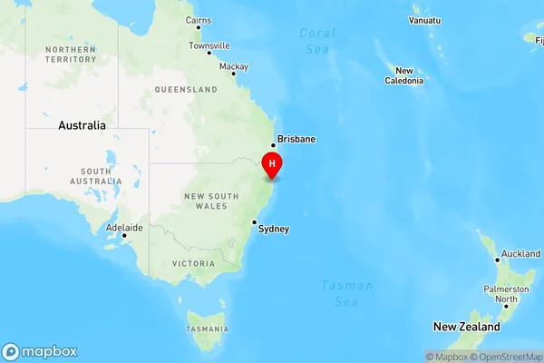 Brierfield,New South Wales Region Map