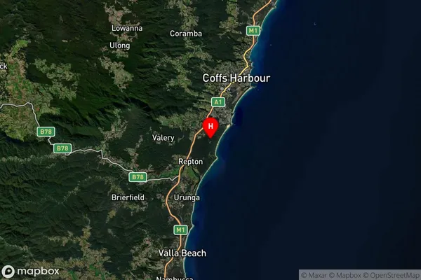 Bundagen,New South Wales Satellite Map