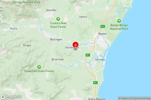 Fernmount,New South Wales Area Map