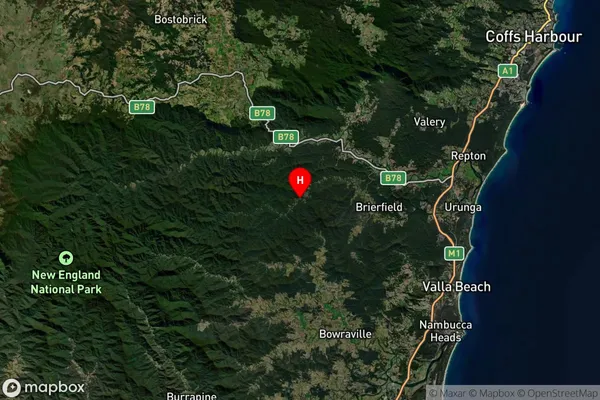 Kalang,New South Wales Satellite Map