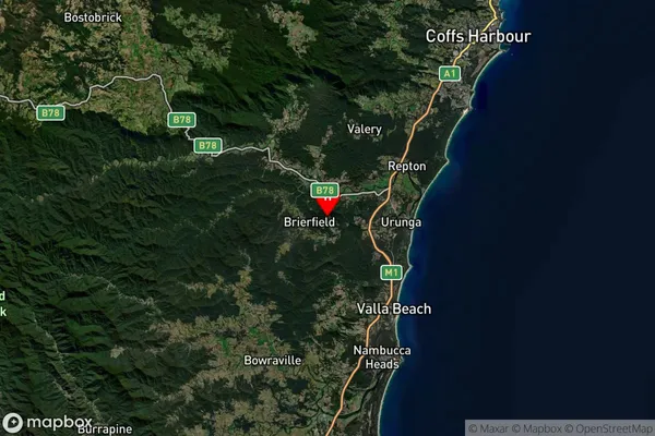 Tarkeeth,New South Wales Satellite Map