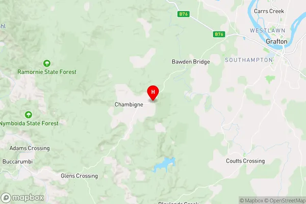 Chambigne,New South Wales Area Map