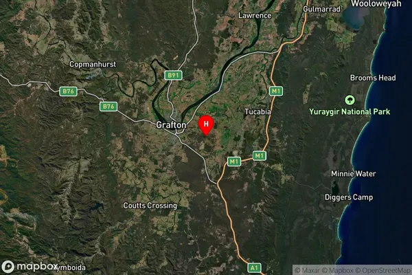 Clarenza,New South Wales Satellite Map