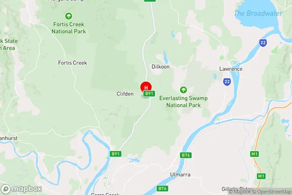 Clifden,New South Wales Area Map