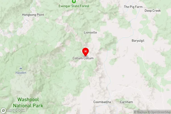 Collum Collum,New South Wales Area Map