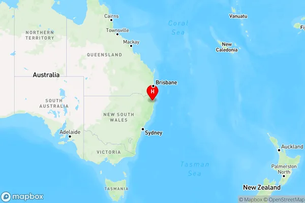 Coutts Crossing,New South Wales Region Map