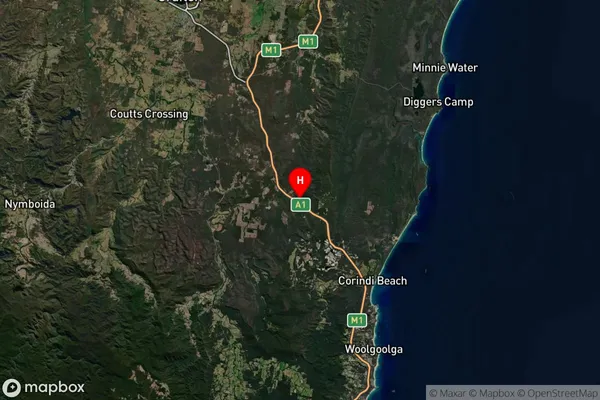 Halfway Creek,New South Wales Satellite Map