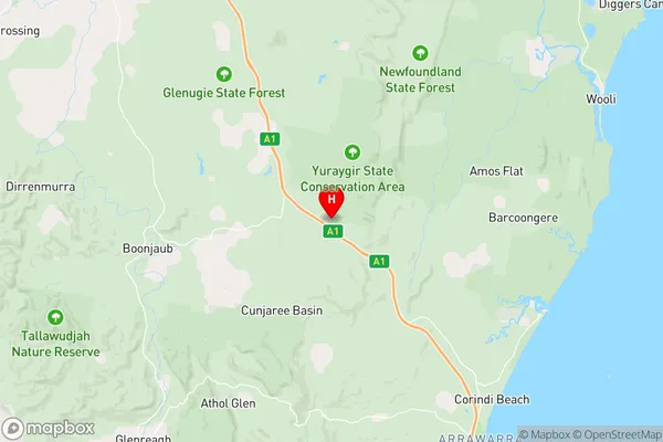 Halfway Creek,New South Wales Area Map