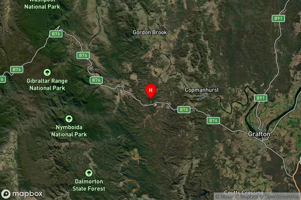 Jackadgery,New South Wales Satellite Map