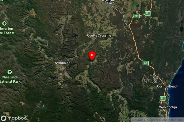 Kangaroo Creek,New South Wales Satellite Map