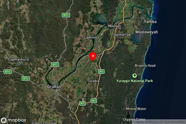 Lower Coldstream,New South Wales Satellite Map