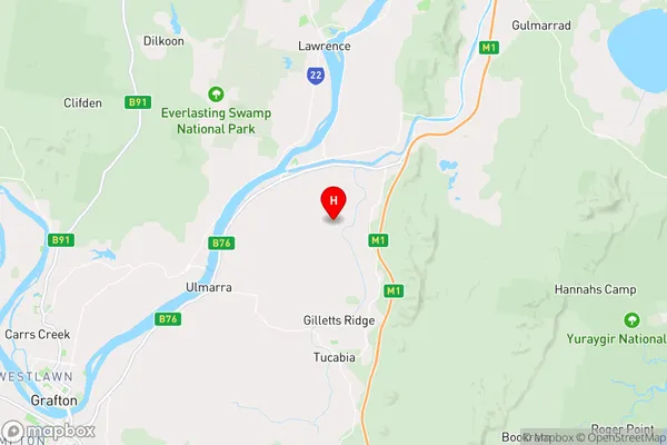 Lower Coldstream,New South Wales Area Map