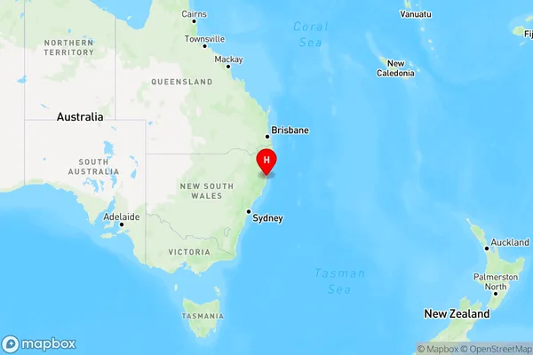 Smithtown,New South Wales Region Map