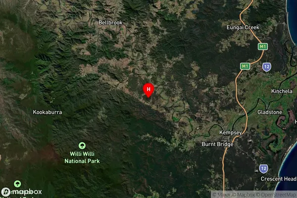 Temagog,New South Wales Satellite Map