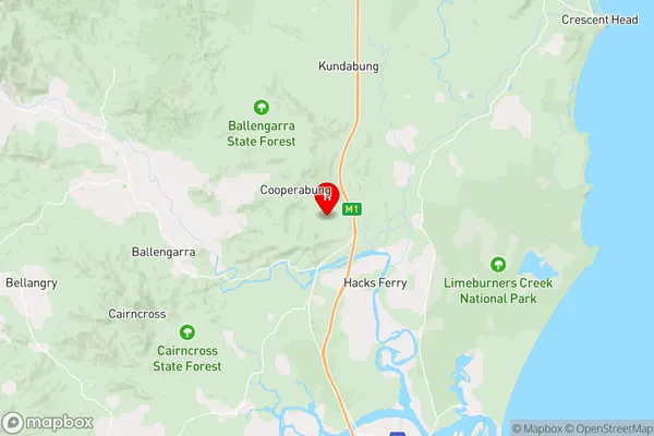 Cooperabung,New South Wales Area Map