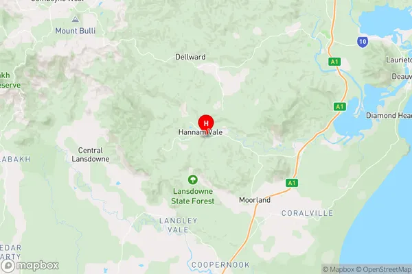 Hannam Vale,New South Wales Area Map