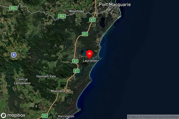 Laurieton,New South Wales Satellite Map