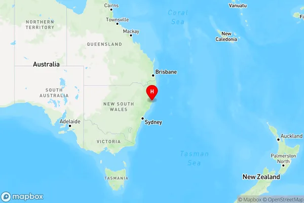 Blackmans Point,New South Wales Region Map