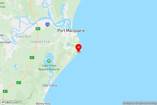 Lighthouse Beach,New South Wales Area Map