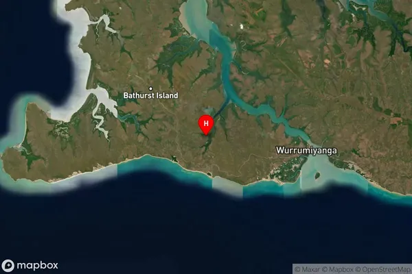 Bathurst Island,Northern Territory Satellite Map