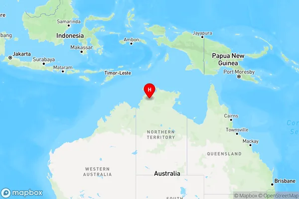 Burrundie,Northern Territory Region Map