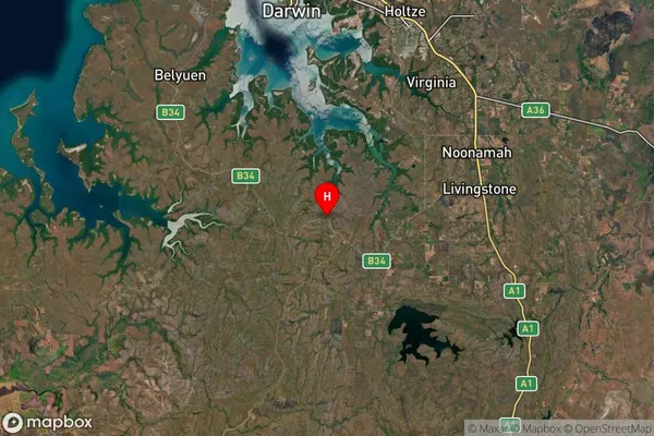 Charlotte,Northern Territory Satellite Map