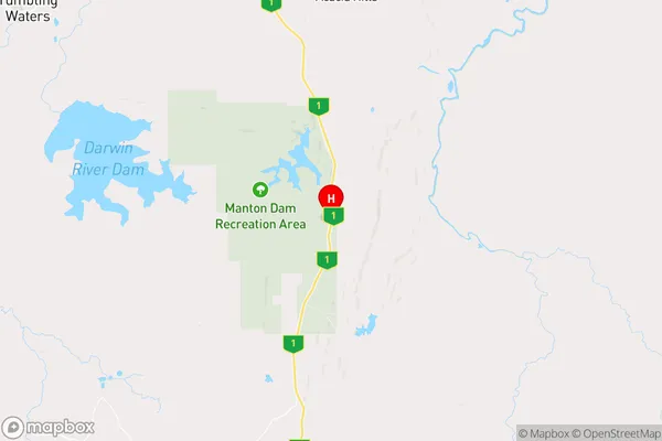 Darwin River Dam,Northern Territory Area Map