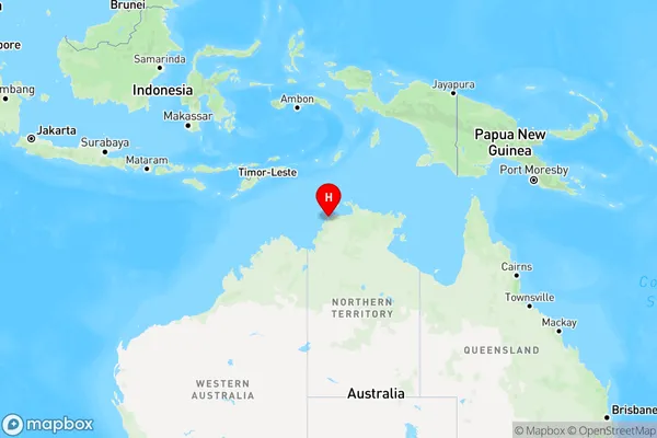 Delissaville,Northern Territory Region Map