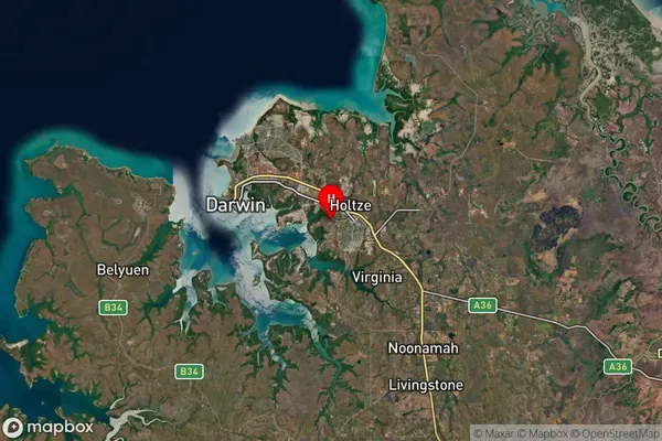 Elrundie,Northern Territory Satellite Map