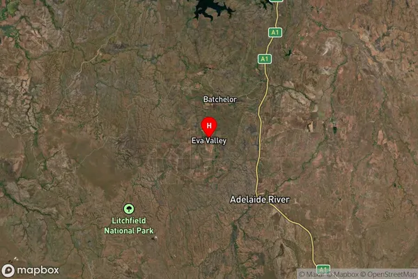 Eva Valley,Northern Territory Satellite Map