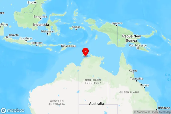 Glyde Point,Northern Territory Region Map