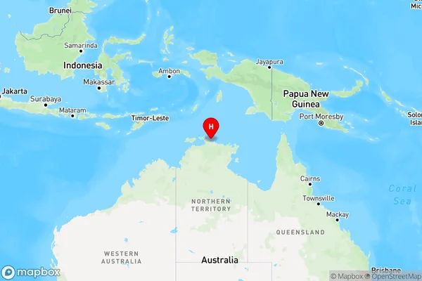 Goulburn Island,Northern Territory Region Map