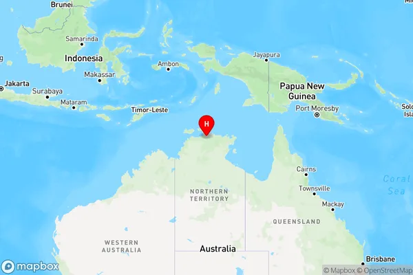 Gunbalanya,Northern Territory Region Map