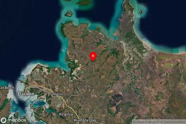 Koolpinyah,Northern Territory Satellite Map