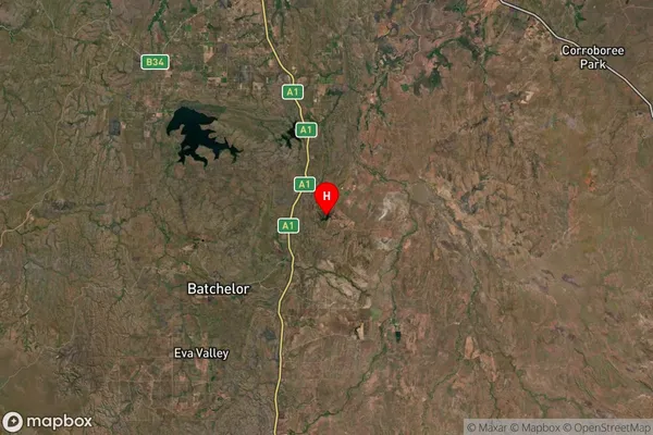 Lake Bennett,Northern Territory Satellite Map