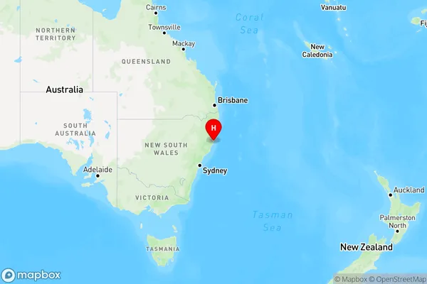 Settlement City,New South Wales Region Map