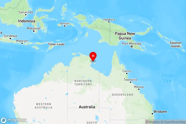 Milyakburra,Northern Territory Region Map