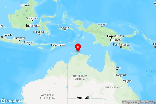 Minjilang,Northern Territory Region Map